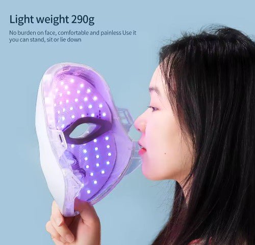 Wireless 7-Color LED Photon Face Mask - Red Light Therapy - KZ Beauty & Wellness