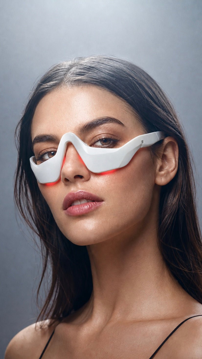 EMS Under-Eye Massager with Microcurrent & Red Light Therapy - KZ Beauty & Wellness