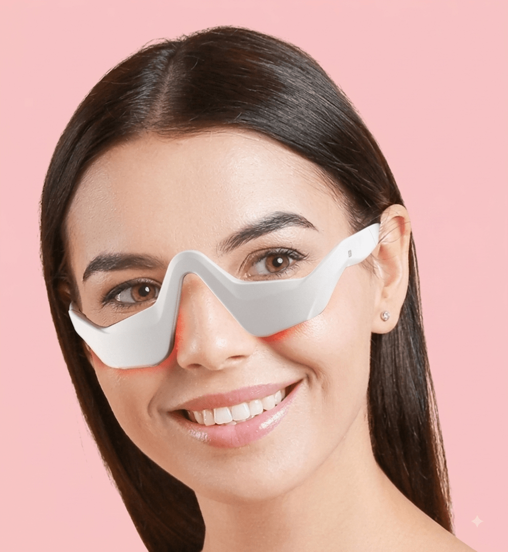 EMS Under-Eye Massager with Microcurrent & Red Light Therapy - KZ Beauty & Wellness