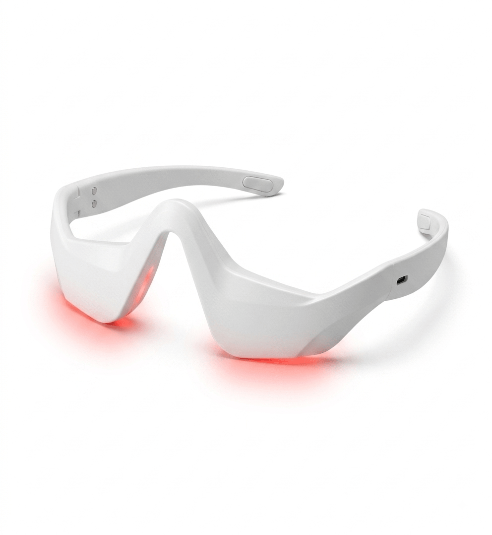 EMS Under-Eye Massager with Microcurrent & Red Light Therapy - KZ Beauty & Wellness